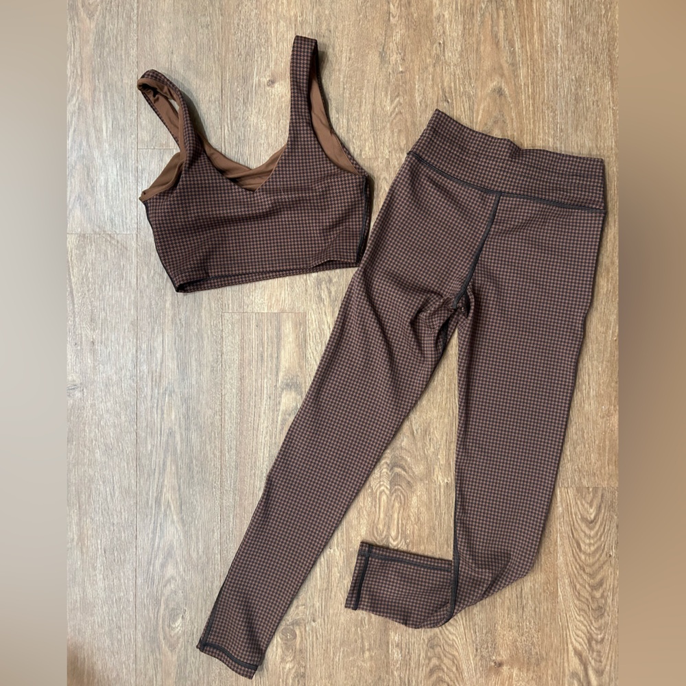 Offline by Aerie Brown Houndstooth Leggings - Picture 4 of 5